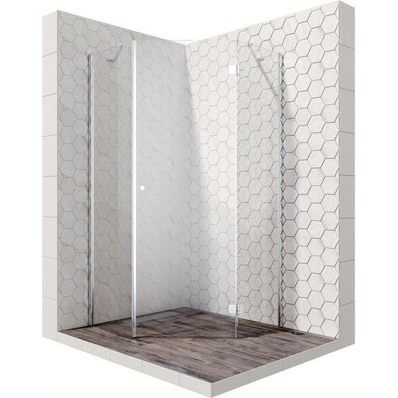 Душевое ограждение Ambassador Diamond 90x90 см 12011111R R, хром/прозрачное - фото 