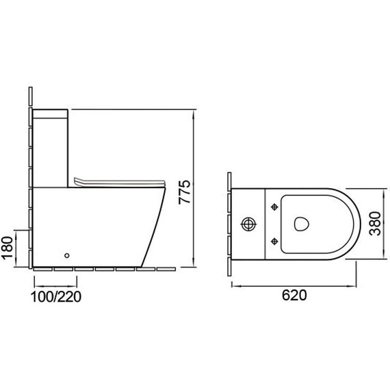 Унитаз-компакт безободковый Vincea Piatti VT2-11 с крышкой микролифт - фото 2
