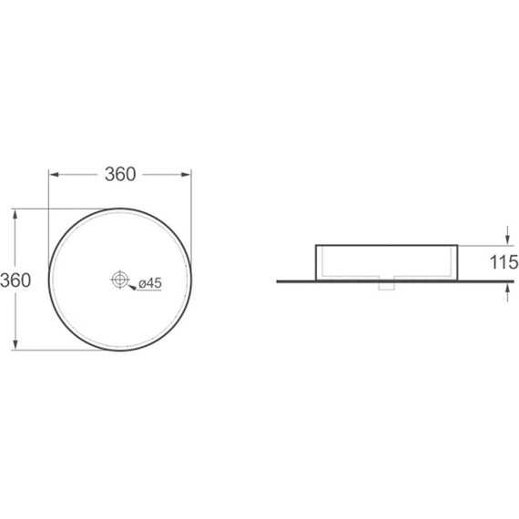 Раковина-чаша Vincea 36 см VBS-131 - фото 2