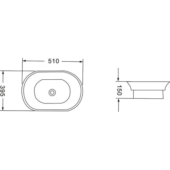 Раковина-чаша Vincea 51 см VBS-205 - фото 2