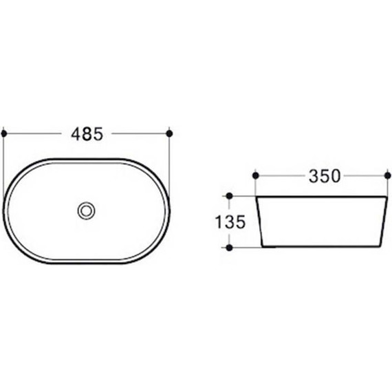 Раковина-чаша Vincea 48 см VBS-301 - фото 3