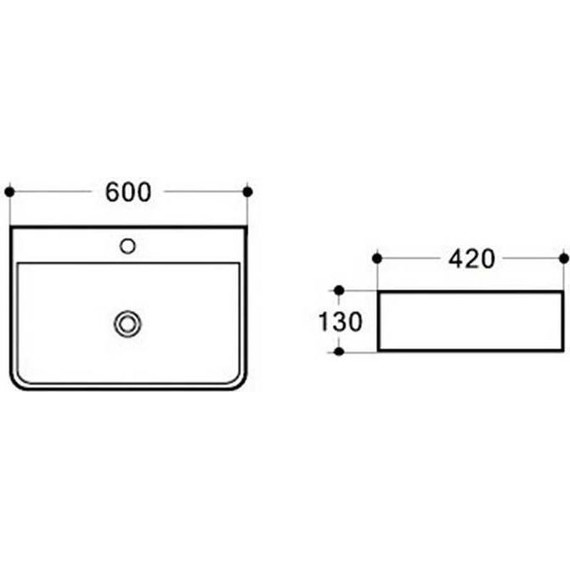 Раковина-чаша Vincea 60 см VBS-303 - фото 3