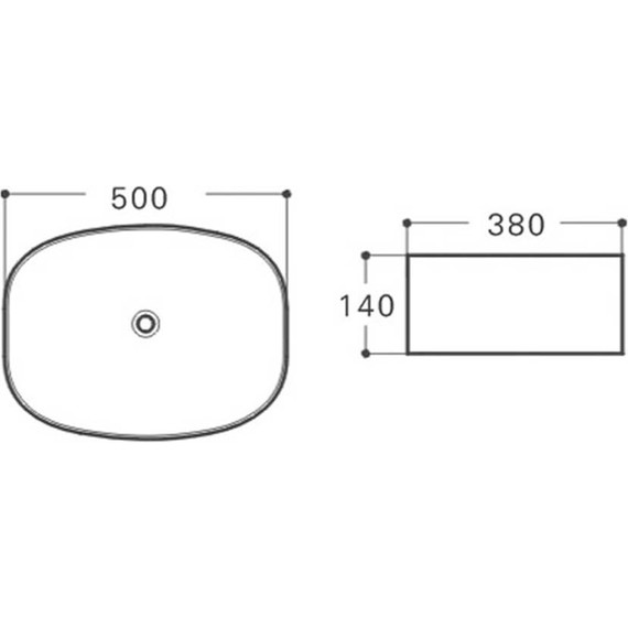Раковина-чаша Vincea 50 см VBS-305 - фото 2