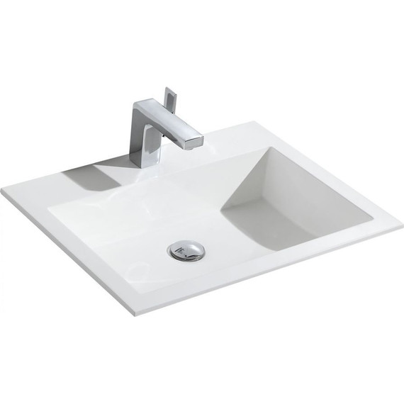 Тумба подвесная с раковиной Vincea Chiara 60 см VMC-2C600RO (раковина белая VCB-13600W), тёмный дуб - фото 8