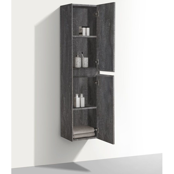 Пенал подвесной Vincea Chiara/Luka 35 см VSC-2CL150GS, серый камень - фото 2