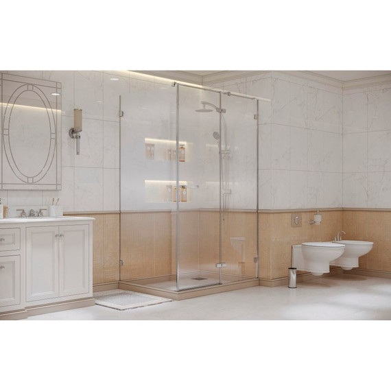 Душевое ограждение Ambassador Abner 120x80 см 10011103R R, хром/прозрачное - фото 2