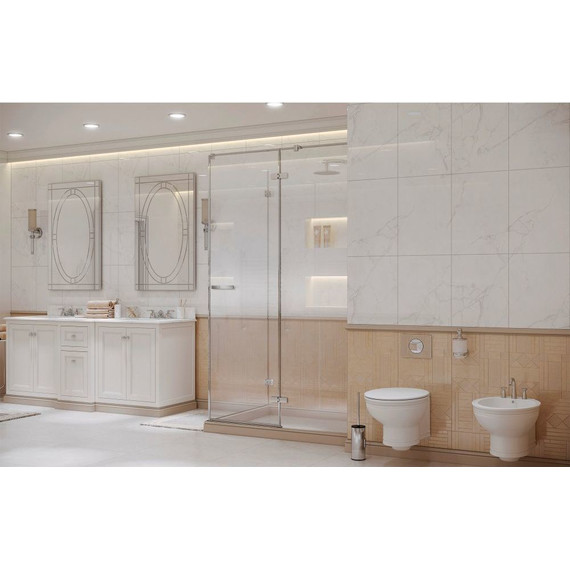 Душевое ограждение Ambassador Abner 120x80 см 10011103R R, хром/прозрачное - фото 4