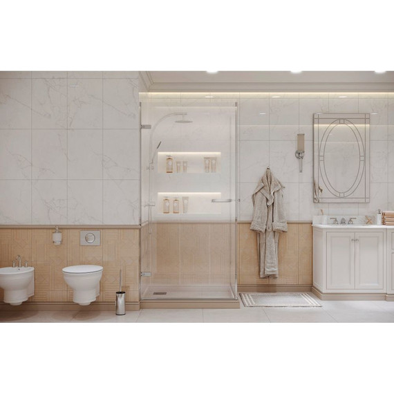 Душевое ограждение Ambassador Abner 90x90 см 10011105 (стекло 8 мм) хром/прозрачное - фото 3