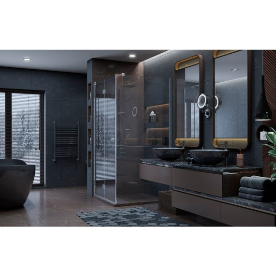 Душевое ограждение Ambassador Diamond 100x100 см 12011106L L, хром/прозрачное - фото 2