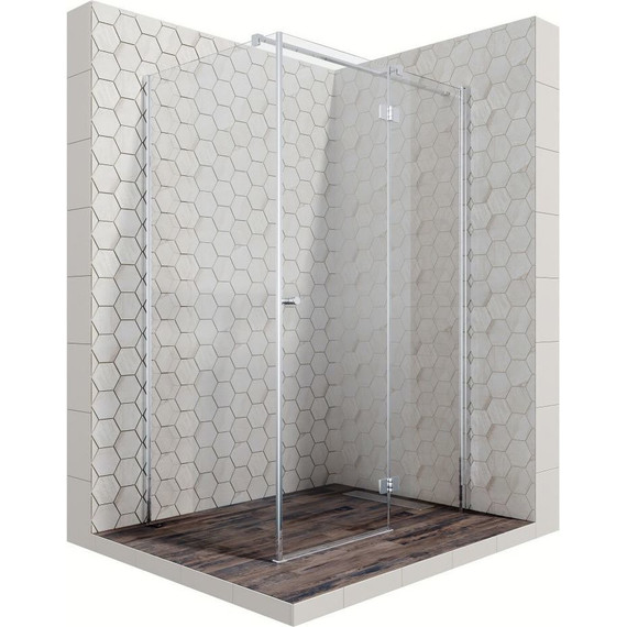 Душевое ограждение Ambassador Diamond 120x90 см 12011108R R, хром/прозрачное - фото 