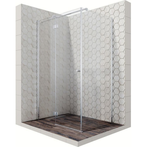 Душевое ограждение Ambassador Diamond 120x90 см 12011108L L, хром/прозрачное - фото 