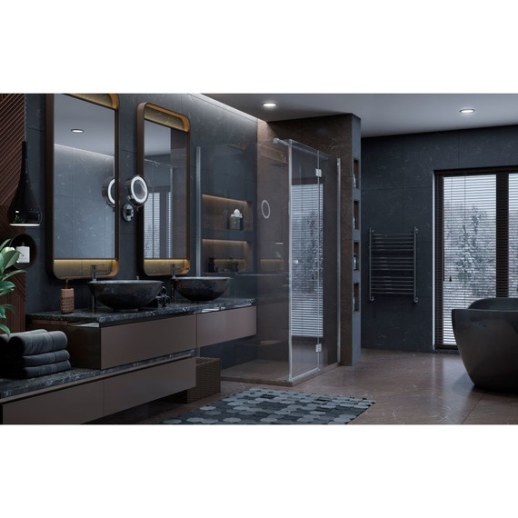 Душевое ограждение Ambassador Diamond 120x90 см 12011108R R, хром/прозрачное - фото 2