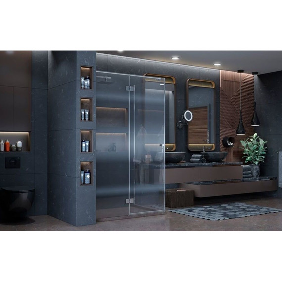 Душевое ограждение Ambassador Diamond 120x90 см 12011108L L, хром/прозрачное - фото 4