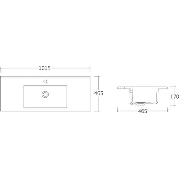 Тумба подвесная с раковиной Vincea Gio 100 см VMC-2G100RO, тёмный дуб - фото 7