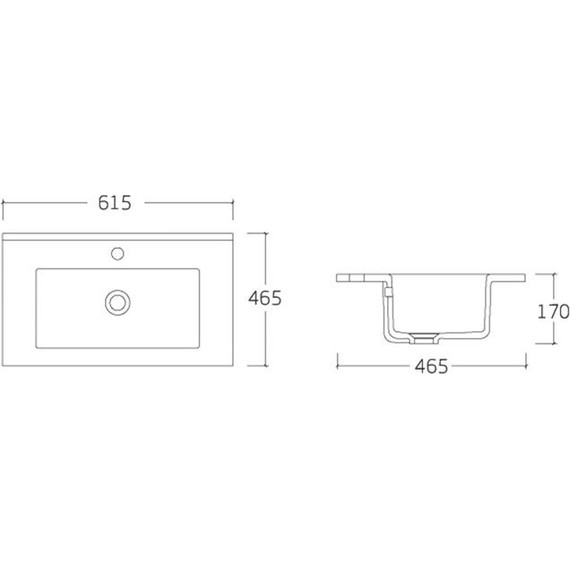 Тумба подвесная с раковиной Vincea Mia 60 см VMC-2MC600BT, бетон - фото 4