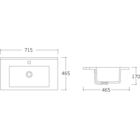 Тумба подвесная с раковиной Vincea Mia 70 см VMC-2MC700RW, тёмное дерево - фото, картинка 5 Тумба подвесная с раковиной Vincea Mia 70 см VMC-2MC700RW, тёмное дерево - фото 5