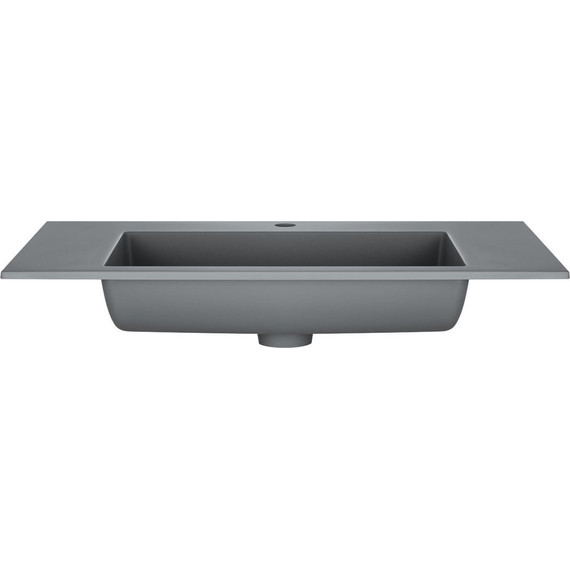 Тумба подвесная с раковиной Vincea Chiara 80 см VMC-2C800NO (раковина серая VCB-13800G), натуральный дуб - фото 6