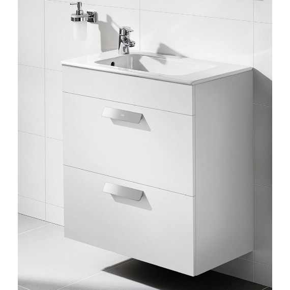 Тумба подвесная с раковиной ROCA DEBBA 60 см ZRU9302708, белый - фото, картинка 3 Тумба подвесная с раковиной ROCA DEBBA 60 см ZRU9302708, белый - фото 3