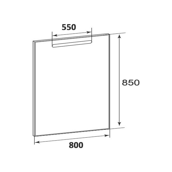 Зеркало с подсветкой ROCA THE GAP 80 см ZRU9302689 - фото 3