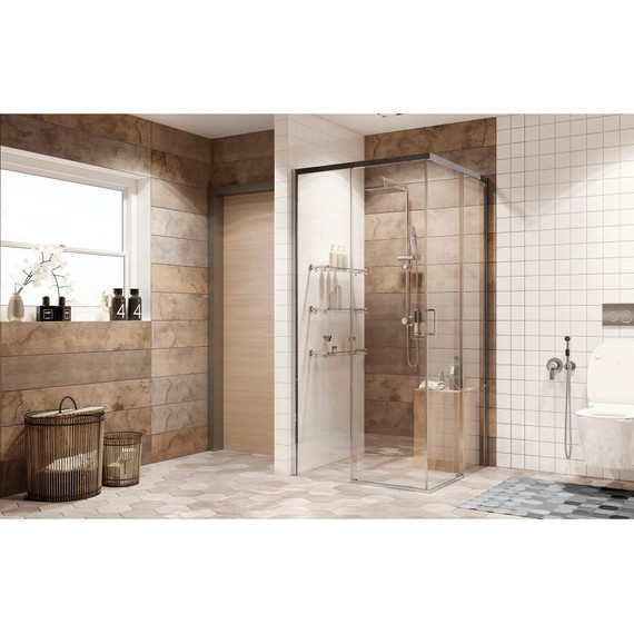 Душевое ограждение Ambassador Queen 100x100 см 11011105, хром/прозрачное - фото 2