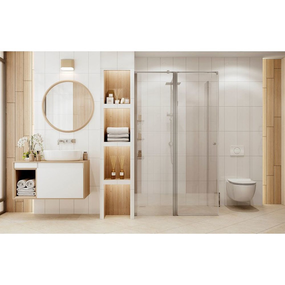 Душевое ограждение Ambassador Nord 120x80 см 13011107, хром/прозрачное - фото 3