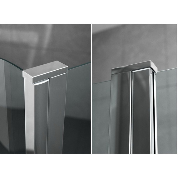 Душевое ограждение Ambassador Nord 120x80 см 13011107, хром/прозрачное - фото 6