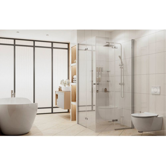 Душевое ограждение Ambassador Nord 100x100 см 13011109, хром/прозрачное - фото 2