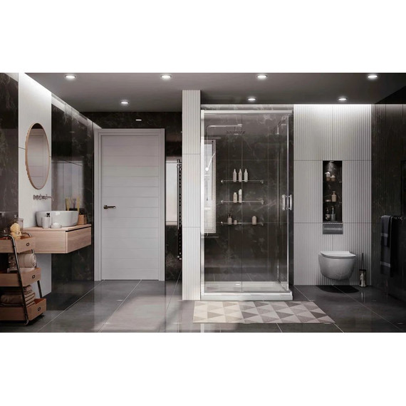 Душевое ограждение Ambassador Kingston 90x90 см 14011102, хром/прозрачное - фото 4