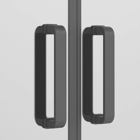 Душевое ограждение Ambassador Kingston 120x80 см 14011208, чёрный/прозрачное - фото 4