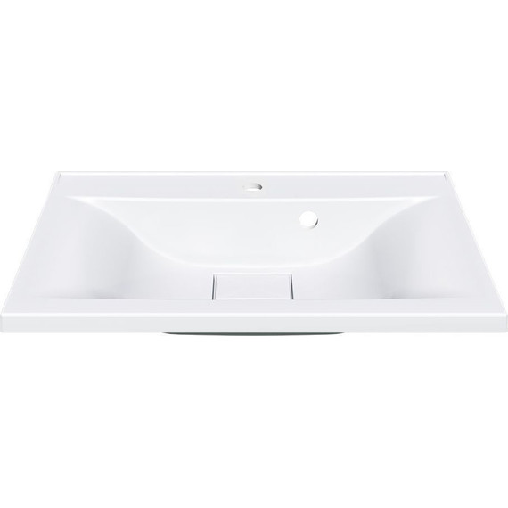 Тумба подвесная с раковиной Vincea Mia 65 см VMC-2MA650RW, тёмное дерево - фото 6