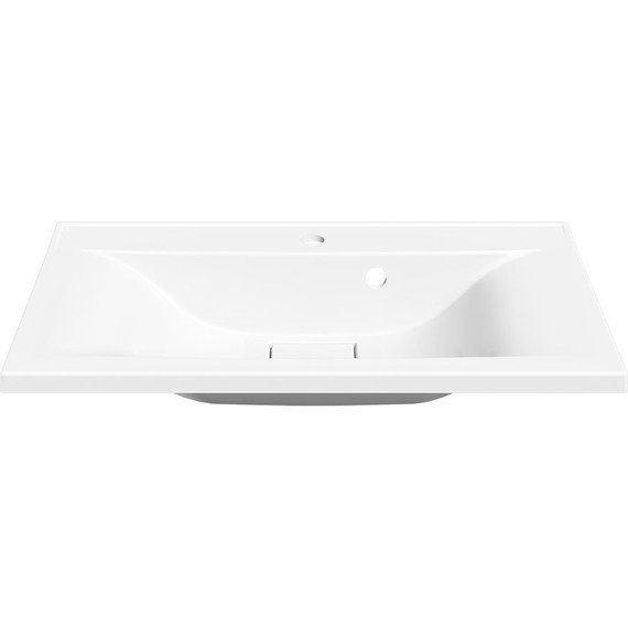 Тумба подвесная с раковиной Vincea Mia 75 см VMC-2MA750BT (раковина белая VCB-3M750W), бетон - фото 6