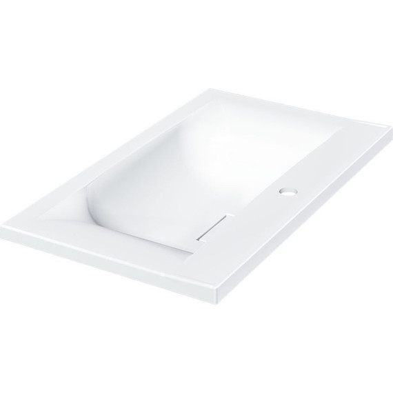 Тумба подвесная с раковиной Vincea Mia 75 см VMC-2MA750RW (раковина белая VCB-3M750W), тёмное дерево - фото 9