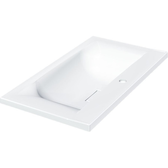 Тумба подвесная с раковиной Vincea Mia 80 см VMC-2MA800RW (раковина белая VCB-3M800W), тёмное дерево - фото 11