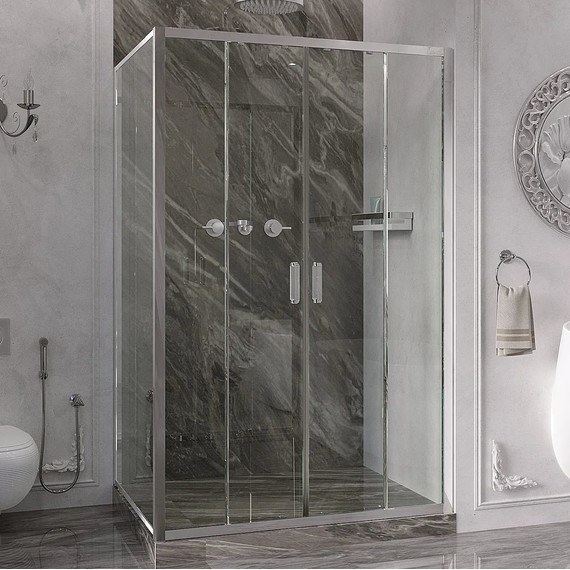 Душевое ограждение Ambassador Forsa 160x100 см 17021111AX-100AX, хром/прозрачное - фото 2