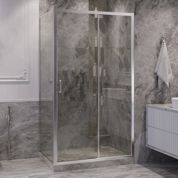 Душевое ограждение Ambassador Forsa 140x80 см 17021120AX-80AX, хром/прозрачное - фото 2