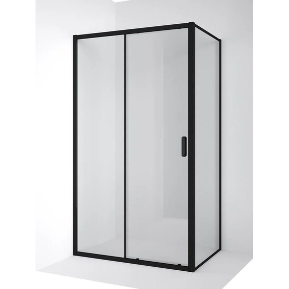 Душевое ограждение Ambassador Forsa 110x100 см 17021217AB-100AB, чёрный/прозрачное - фото 