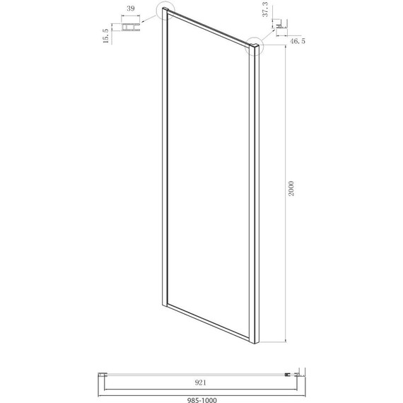 Душевое ограждение Ambassador Forsa 130x100 см 17021108AX-100AX, хром/прозрачное - фото 7