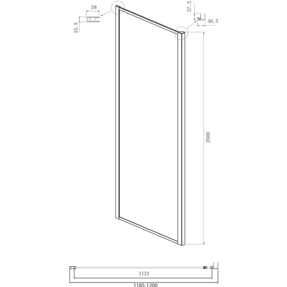 Душевое ограждение Ambassador Forsa 140x120 см 17021120AX-120AX, хром/прозрачное - фото 7