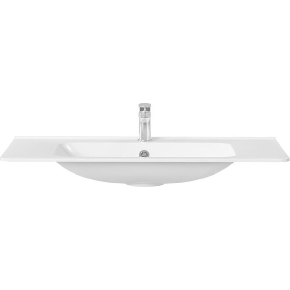 Тумба подвесная с раковиной Vincea Paola 100 см VMC-2P100BT, бетон - фото 5