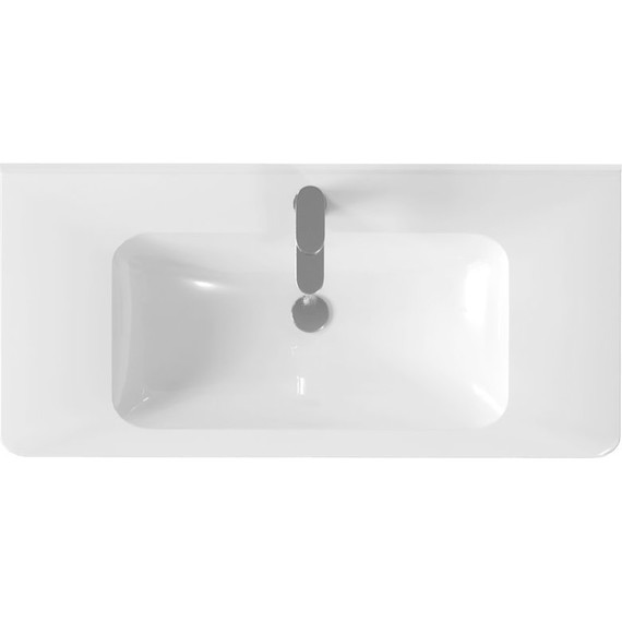 Тумба подвесная с раковиной Vincea Paola 100 см VMC-2P100BT, бетон - фото 6