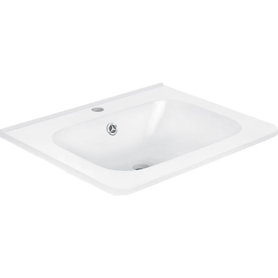 Тумба подвесная с раковиной Vincea Paola 60 см VMC-2P600RW (раковина белая VCB-2VP600W), тёмное дерево - фото 4