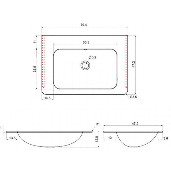Тумба подвесная с раковиной Vincea Paola 80 см VMC-2P800RW (раковина черная VCB-2VP800B), тёмное дерево - фото 5