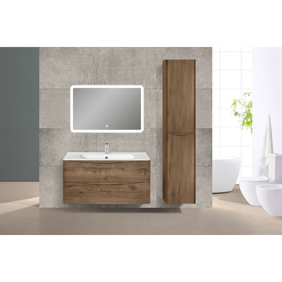 Тумба подвесная с раковиной Vincea Paola 100 см VMC-2P100VO, дуб винтаж - фото 3