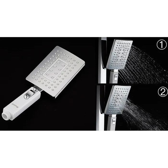 Душевая стойка с термостатом Gappo G2407-50, белый/хром - фото 7