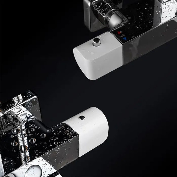 Душевая стойка с термостатом Gappo G2407-50, белый/хром - фото 9