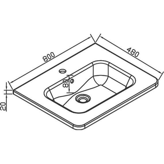 Тумба подвесная с раковиной Vincea Roberta 80 см VMC-1R800LW (раковина белая VCB-1RA800W), белая эмаль - фото 5