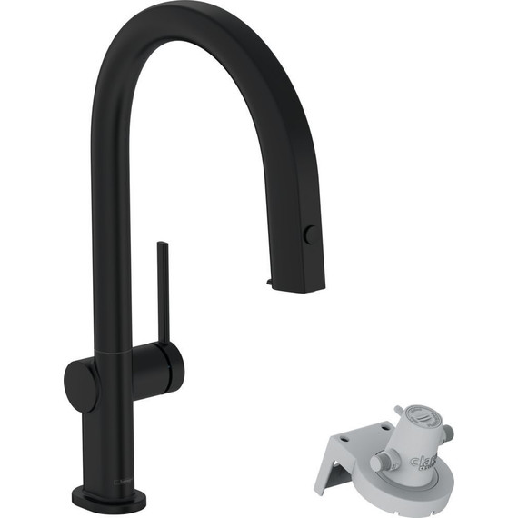 Смеситель для кухни Hansgrohe Aqittura M91 FilterSystem 210 76803670, черный матовый - фото 