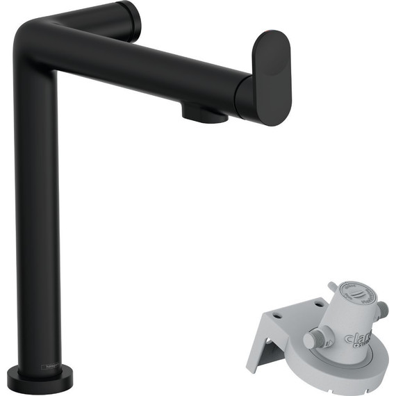 Смеситель для кухни Hansgrohe Aqittura M91 FilterSystem 240 76804670, черный матовый - фото 