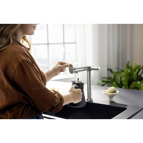 Смеситель для кухни Hansgrohe Aqittura M91 FilterSystem 240 76804800, сталь - фото 2