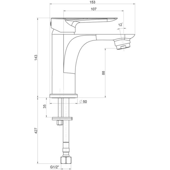 Набор смесителей 3 в 1 для ванны с коротким изливом Paini Garda 76CRSET3 - фото 7